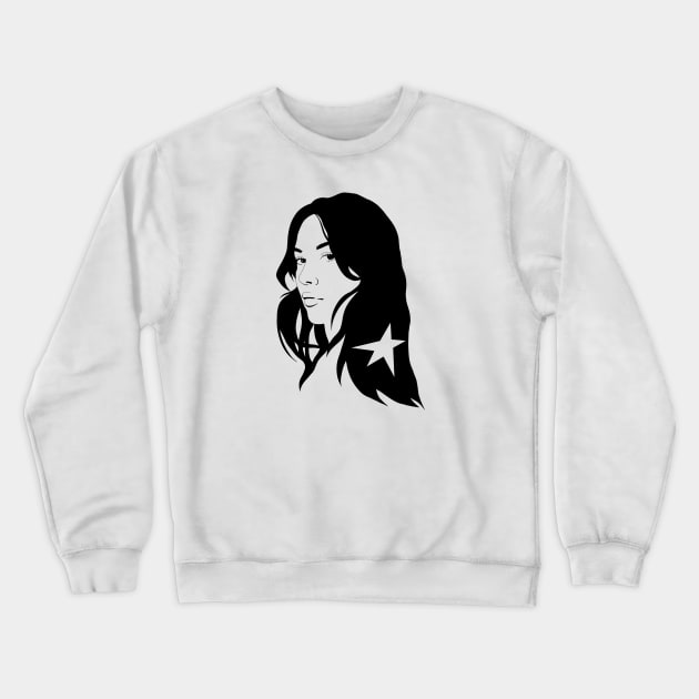 Gracie Star Vector Illustration Crewneck Sweatshirt by Amelia